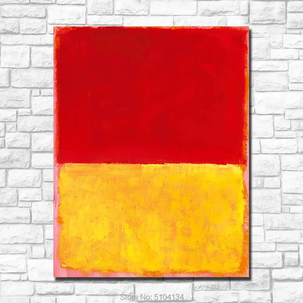 Ручная роспись маслом для гостиной абстрактная mark_rothko без названия холст