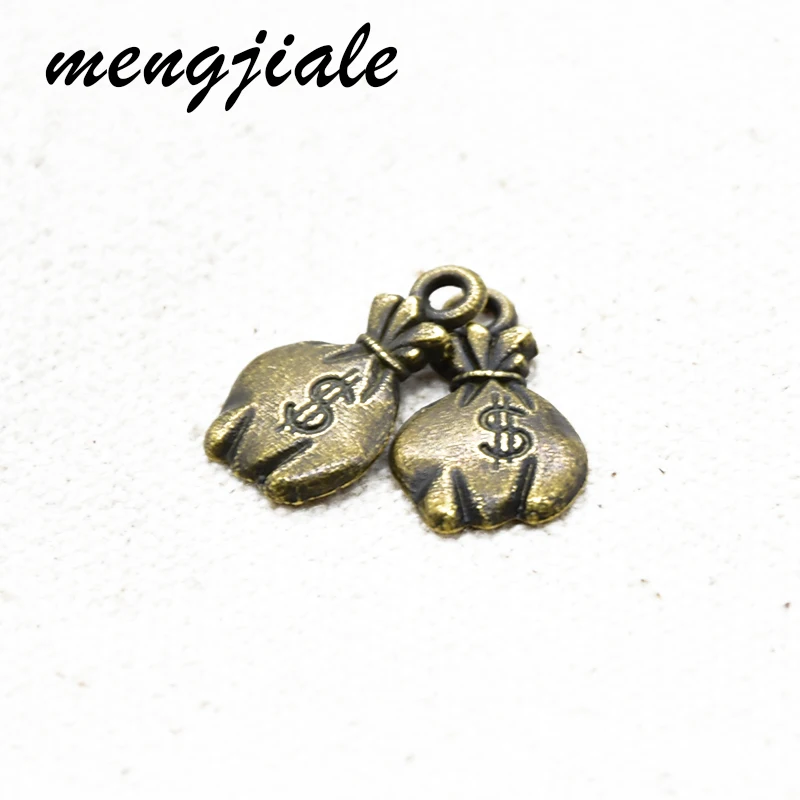 

25pcs Wholesale Metal Alloy Sack Of Money Dollars Charms Pendant For Diy Metal Jewelry Making