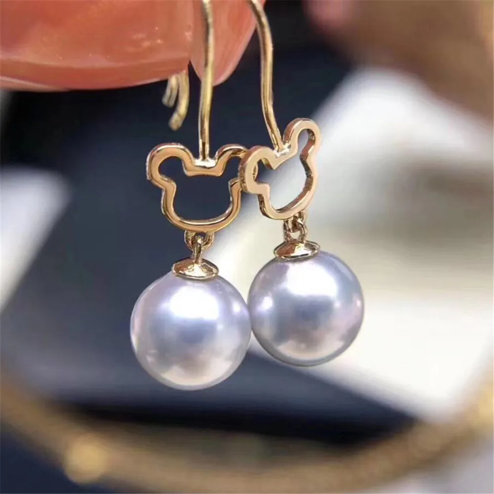 

925 Sterling Silver Plating Earrings Pearl Earrings Accessories Findings Earrings Jewelry Parts Fittings Mountings DIY Girl Gift