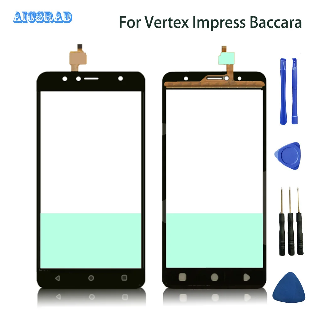 

Внешнее Переднее стекло AICSRAD для vertex impress barrara, сенсорная панель, сенсорный экран, дигитайзер, Сменный датчик, инструменты