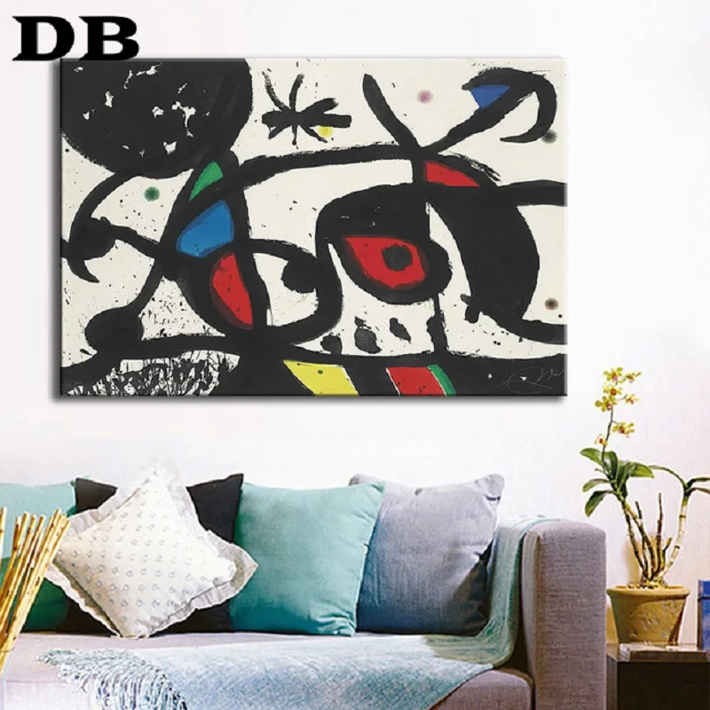 

Joan Miro affiche vintage Abstract Watercolor Wall Art Posters And Prints Famous Canvas Painting Living Room Home Decoration