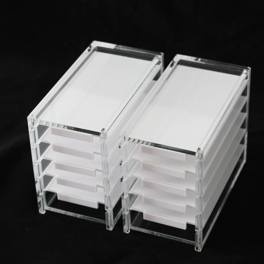New 5 Layers Acrylic Pallet False Eyelashes Storage Box Lash Extension Display Rack | Красота и здоровье