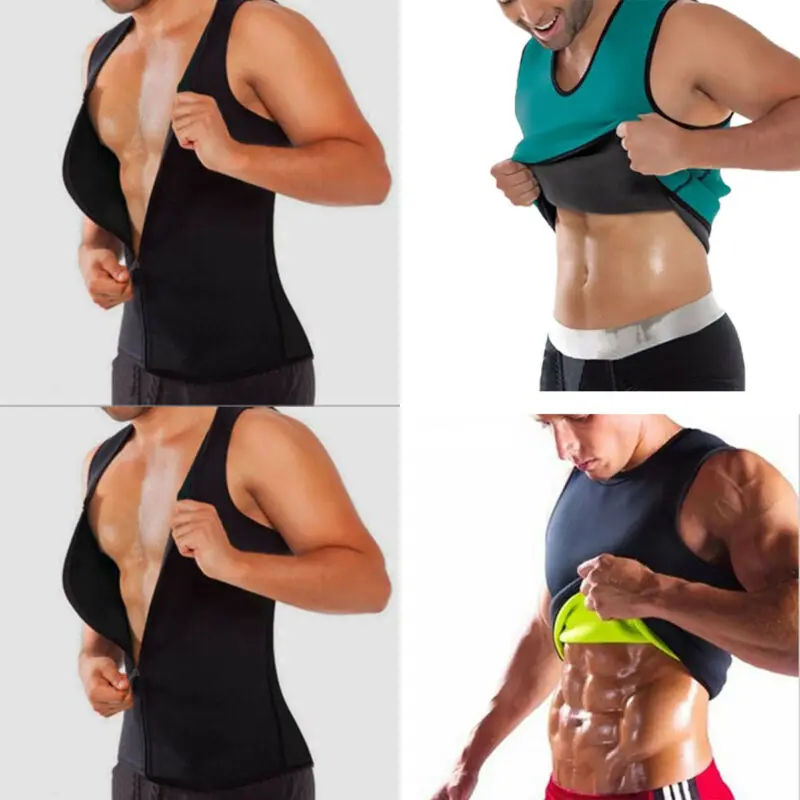 Мужской неопреновый жилет для фитнеса Meihuida ультратонкая майка-корсет в форме