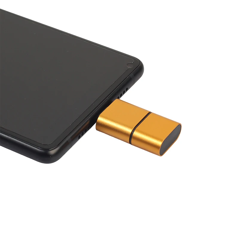 OTG кардридер 2 в 1 адаптер типа C Micro и USB высокоскоростной портативный