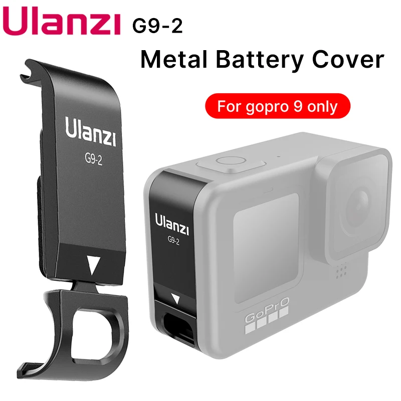 Ulanzi G9 2 металлический Батарея чехол для экшн камеры Gopro черный 9 Тип Док станция с