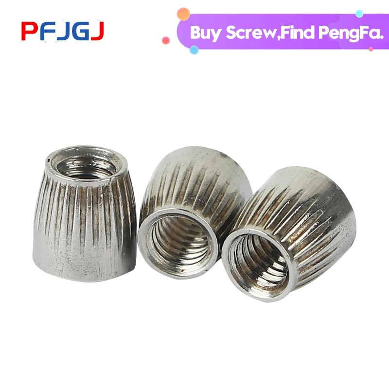 

Peng Fa 304 stainless steel conical nut conical nut expansion tail cap knurl implosion screw M6/8/10/12