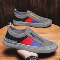 casual sneakers men comfortable breathable mens loafers handmade fashion design flats canvas slip lazy driving brand men shoes