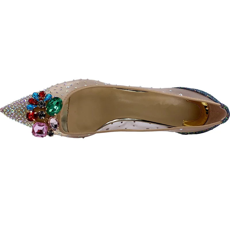 Классический дизайн женские туфли-лодочки с острым носком на высоком каблуке