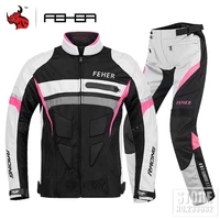 feher woman motorcycle jacket motocross jacket breathable motorbike racing riding chaqueta moto suit with ce protector