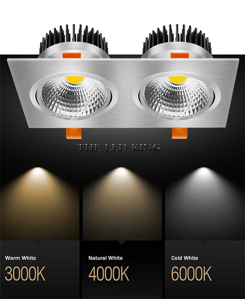 Сверхъяркий светодиодный потолочный светильник с COB матрицей 7 Вт 9 12 20 18