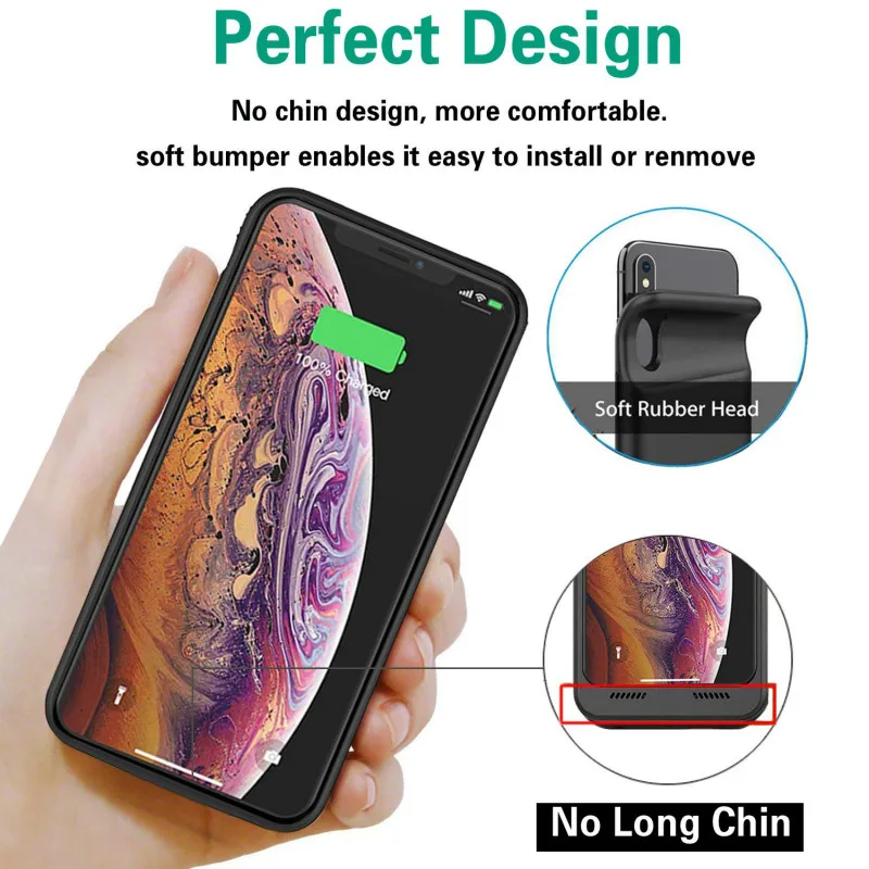 

Battery Charger Case For iPhone X S XR XS Max For iPhone 11 Pro Max Battery Charging Case for iphone 6 6s 7 8 Plus Power Bank