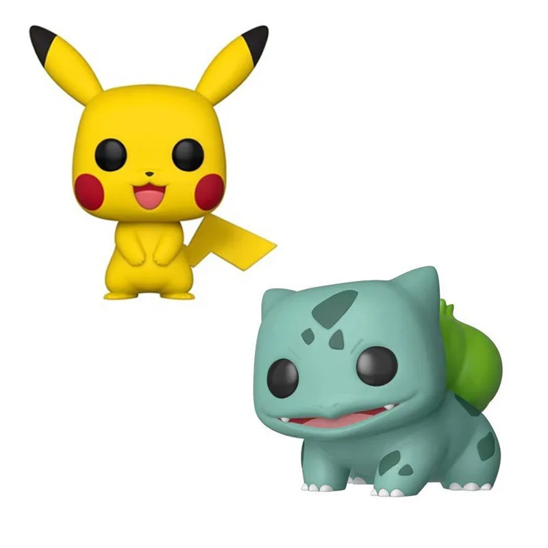 Funko Pop Cartoon Bulbasaur#453 Pika#353 виниловые фигурки игрушки куклы Коллекция японского аниме Покемоны Фигурки игрушки для детей