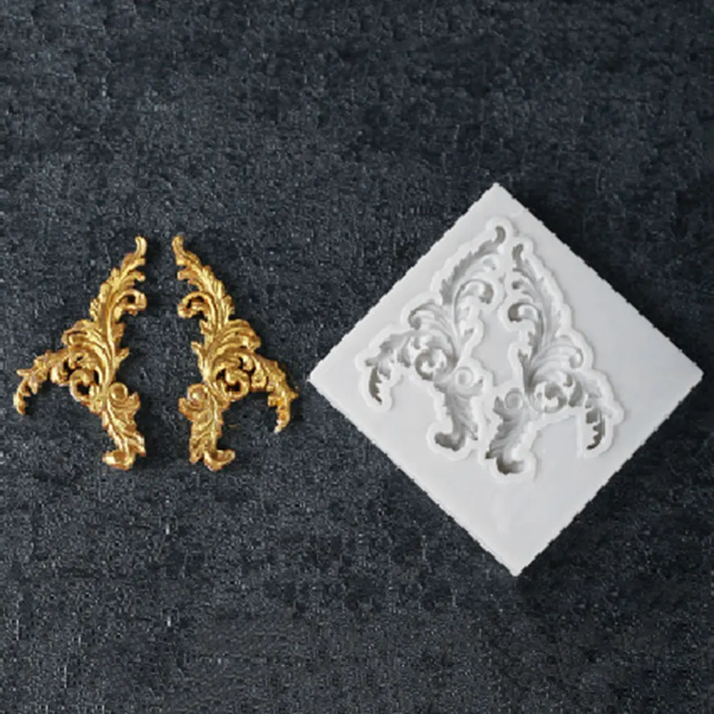 Цветочный узор рамка форма силиконовый кондитерский инструмент для выпечки