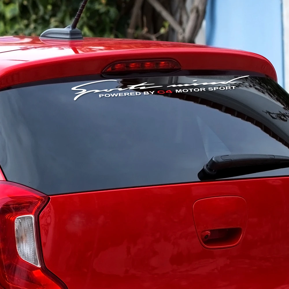 Для мотоспорта автомобилей сзади спереди наклейки на ветровое стекло для Citroen C4