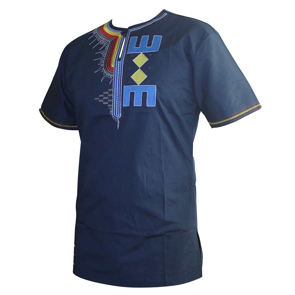 Мужские рубашки Дашики hombre африканские вышитые красивые цвета традиционные