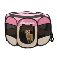 double side door pet enclosure puppy dog cat crate mesh fence playpen kennel runing tent foldable cage house indoor outdoor