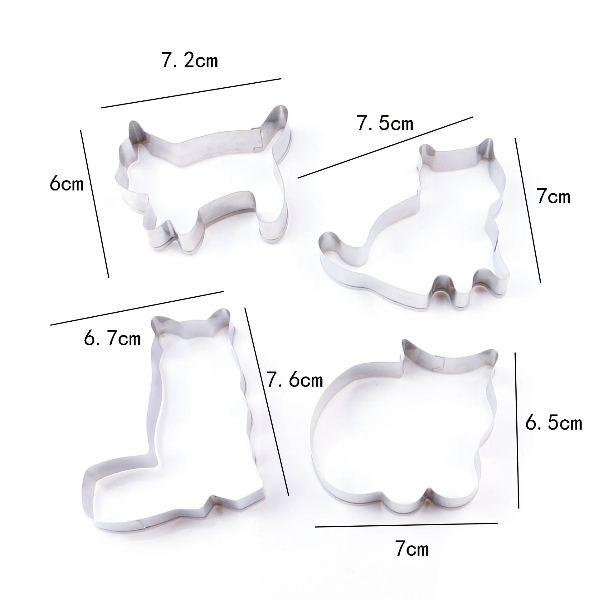 Аксессуары для выпечки сделай сам форма печенья в форме кошки алюминиевая