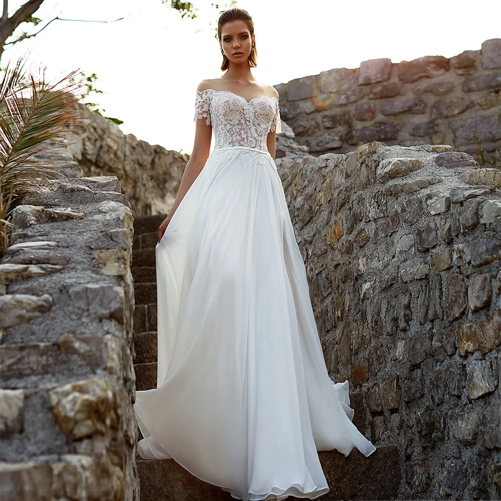 

Иллюзия круглым вырезом Рубашка с короткими рукавами пуговицами и тюлью A-Line Свадебные платья Свадебное платье Элегантное платье без брете...