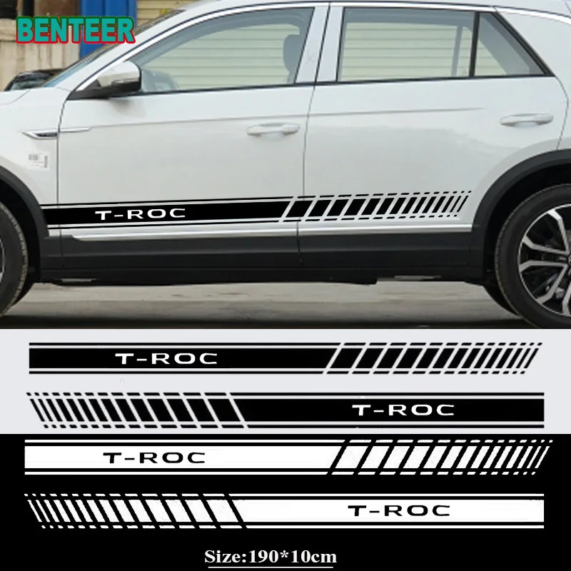

Наклейки для кузова автомобиля Volkswagen T-Roc TROC, 2 шт.