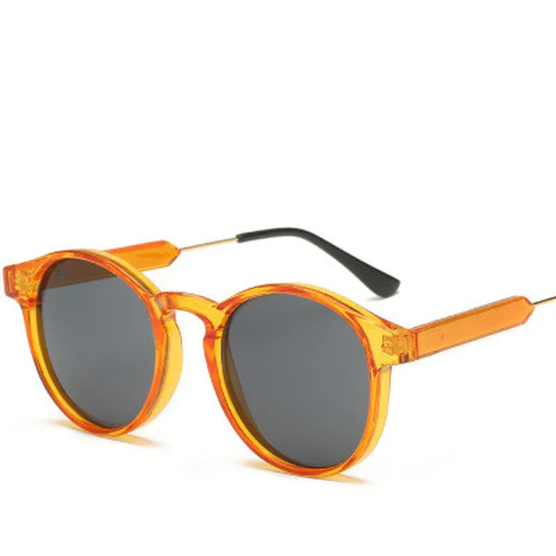 Круглые солнцезащитные очки унисекс женские брендовые дизайнерские трендовые