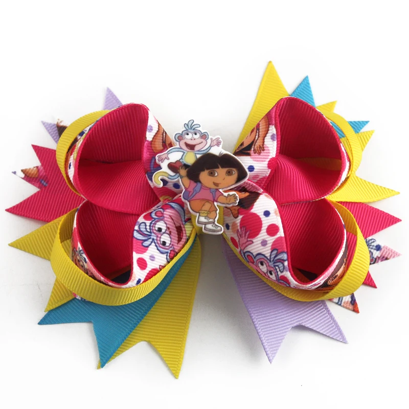 4 дюйма Герой мультфильма повязка на голову для девочек волосы украшены
