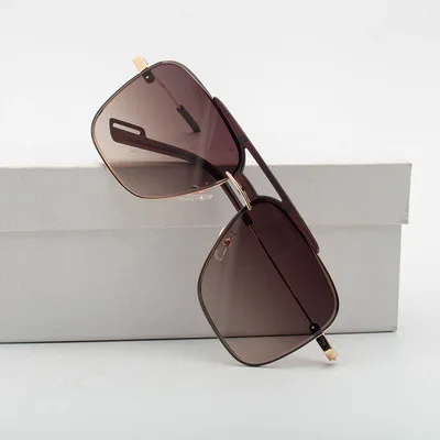 

2021 new sunglasses men's fashion retro double beam box sunglasses men's fashion glasses