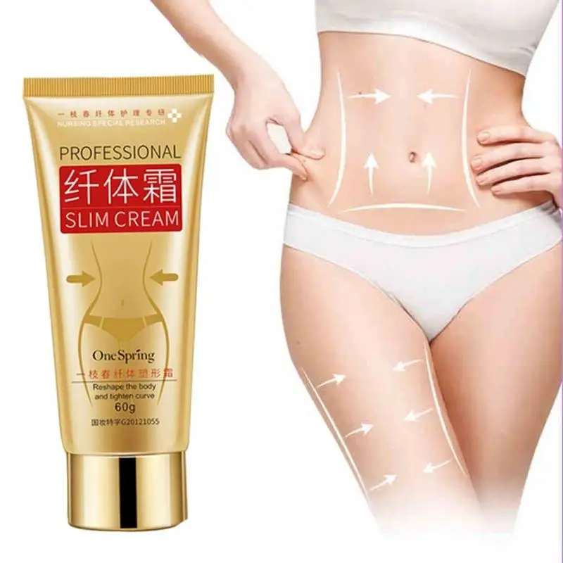 60 г Профессиональный тонкий крем для похудения тела имбирь рук и Эффективное