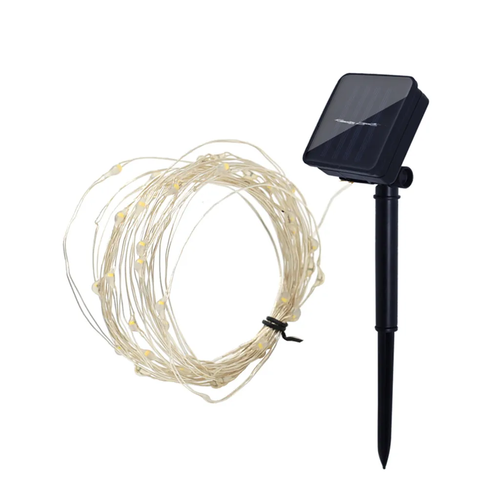 

1m 2m 3m 4m 5m 10m Solar String Lights Outdoor Waterproof Solar String Lights Fairy Holiday Christmas Party Garland Garden Light