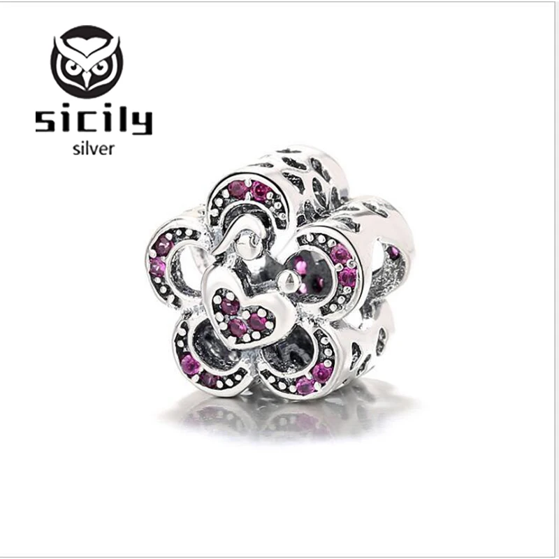 Sicily высокое качество 100% подлинный логотип серебро 925 пробы DIY бусины подходят к
