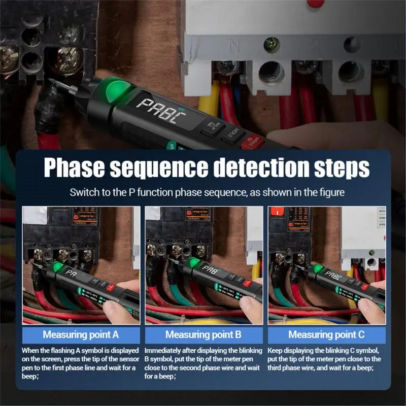 Цифровой мультиметр ANENG A3008 Бесконтактный автомобильный вольтметр 6000