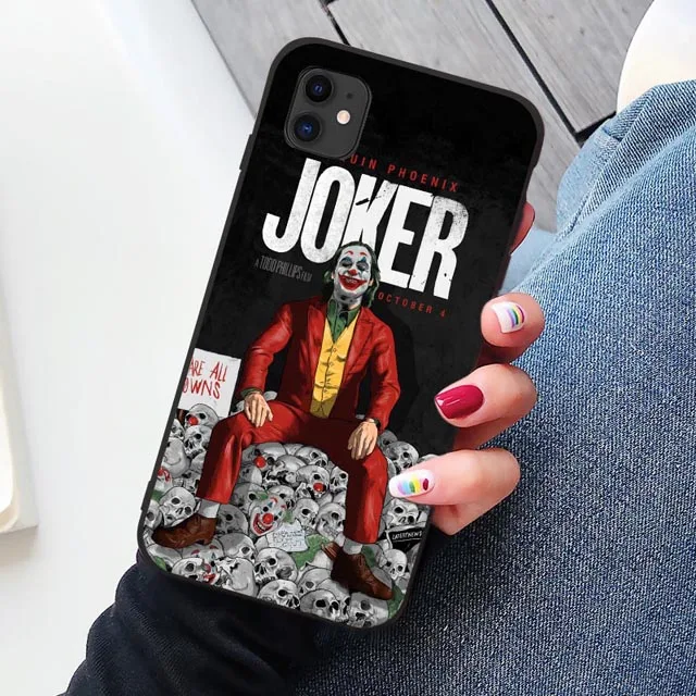 Черный Joker Joaquin Phoenix movie TPU Мягкий резиновый чехол для телефона чехол для iPhone 11 Pro Max 6 6S 7 7plus 8 8Plus X XS MAX XR