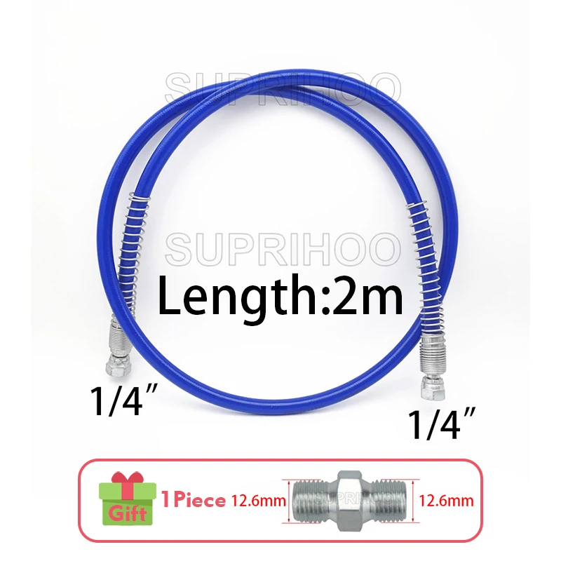 Шланг кнут, безвоздушная запасная часть, длина 287003, трубка 2 м с соединениями для распылителя 390, 395, 490, 495, 595, Соединительная труба высокого давления