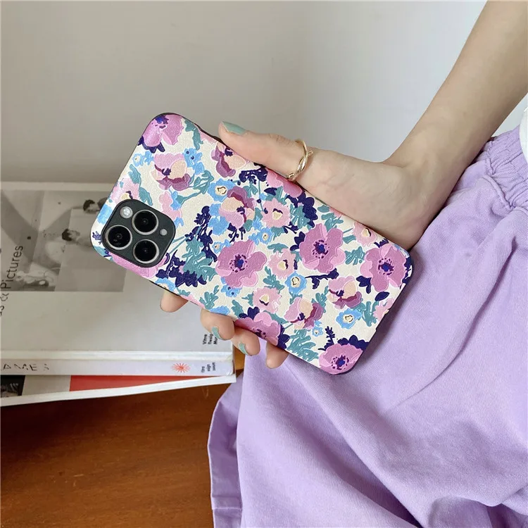 

Retro Art oil painting Wildflower Phone case For iPhone 11 Pro Max case Cute cover for iPhone 11 XS MAX XR X 7 8 Plus 7Plus Case