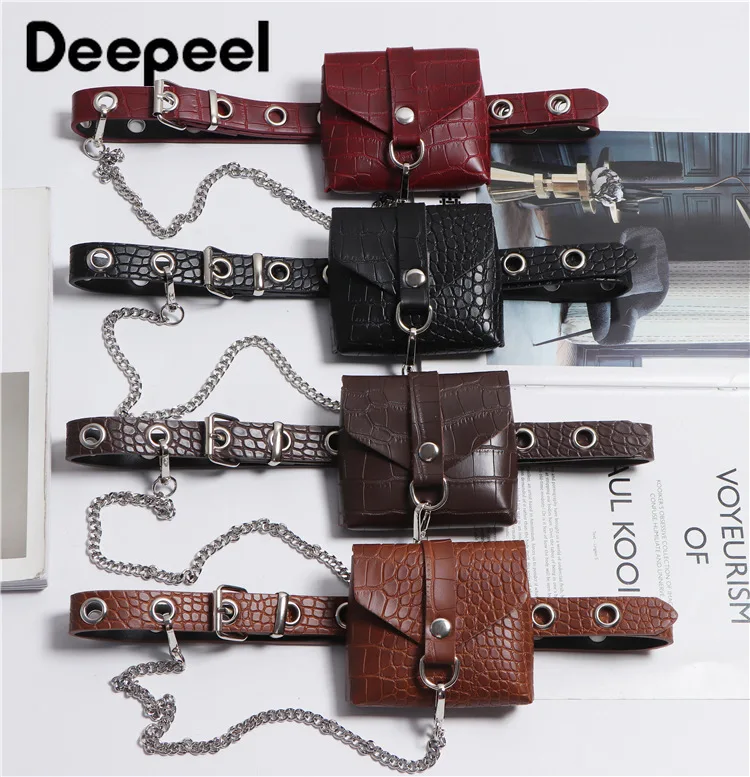 

Deepeel 1 шт. 2,3 см * 103 см для женщин Крокодил из PU искусственной кожи на ремешке с пряжкой; Металлическим воздушным кошелек с изображением глаз; У...