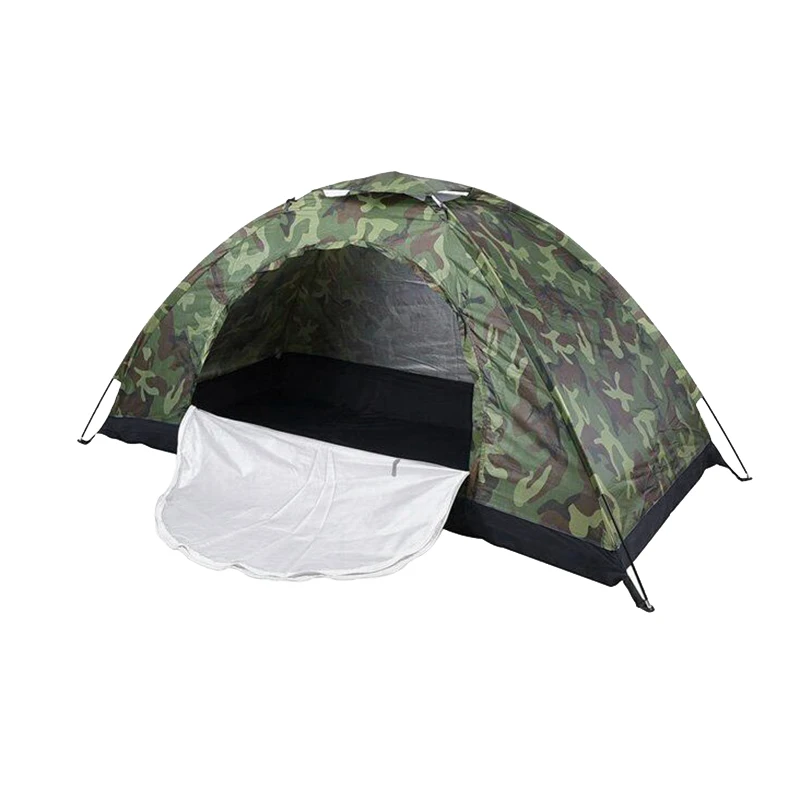 Outdoor Camping Tent Portable 1Person Waterproof Folding Dome Tent Camouflage for Camping Hiking
