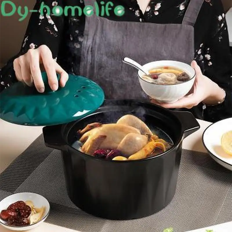 Кухонные кастрюли для приготовления пищи керамическая кастрюля супа spoduмола 3/4/6