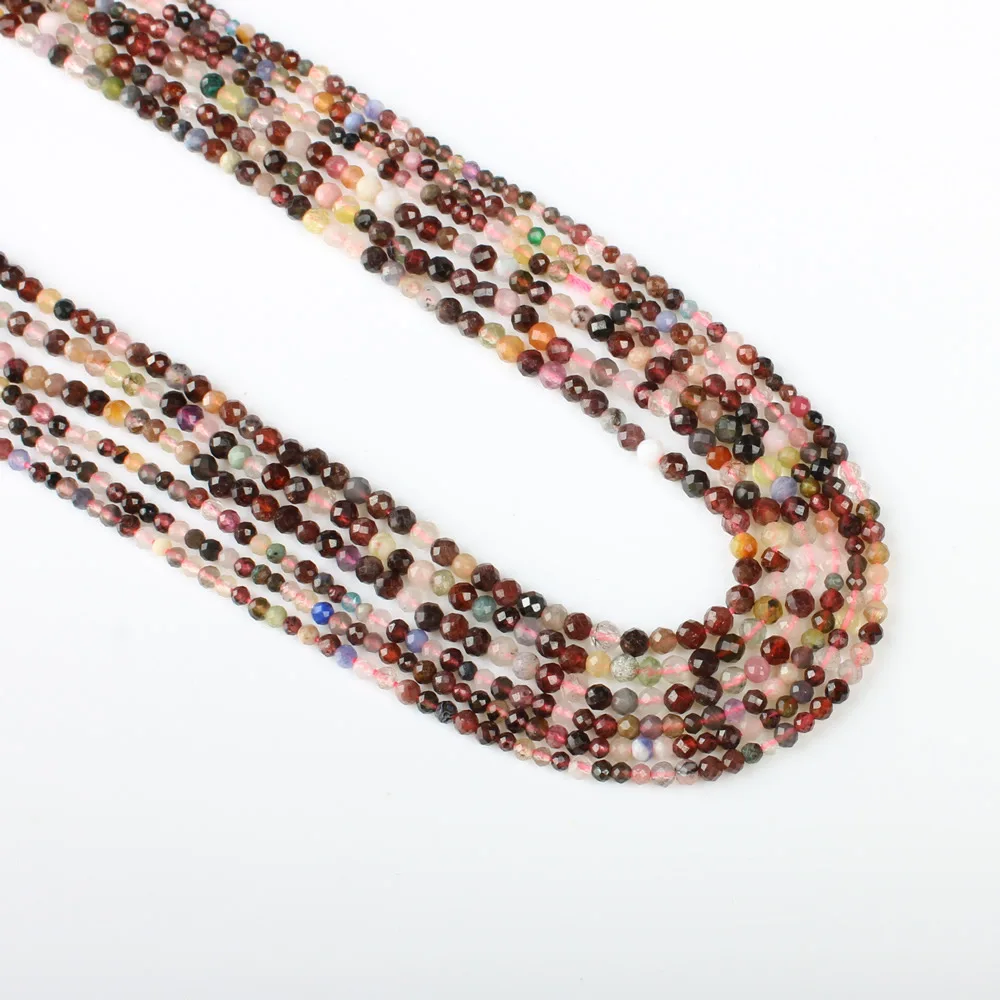 Маленькие граненые бусины натуральный цветной агат свободные прядь