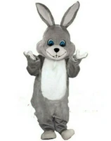 new happy carnival mascot easter cartoon gray bunny cosplay performance costume adult use birthday advertising parade set