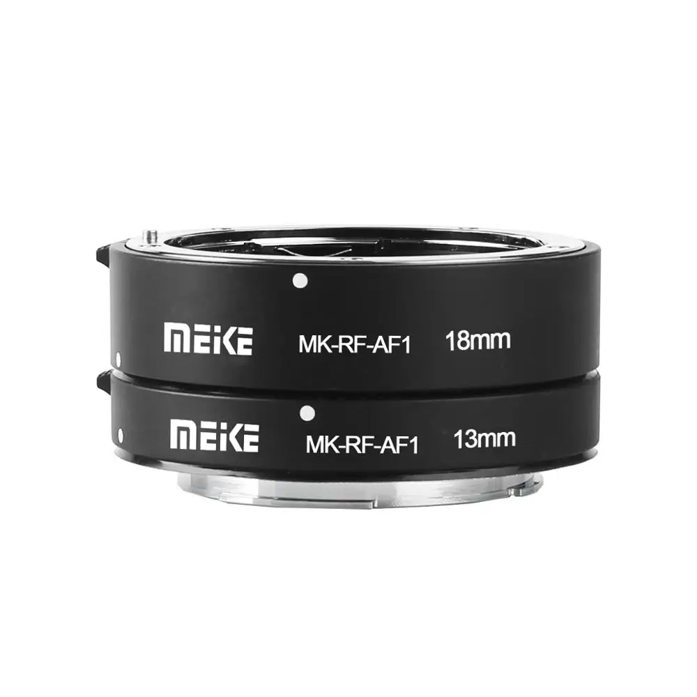 Meike MK-RF-AF1 Metal AF Macro Extension Tube Auto Focus Adapter ring 13mm 18mm for Canon EOS-R EOS-RF EOS-RP Series camera