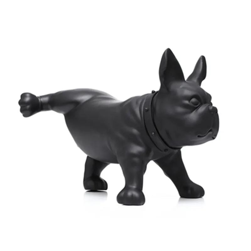 

PVC Fashion British Bulldog Decoration Nordic Home Decorations Living Room Creative Method Fight Lucky Dog Model Costume Props