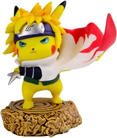 3 94 inch pokemon anime pikachu cosplay namikaze minato action figure anime statue collection pvc model toys gifts kawaii decor