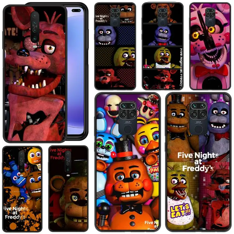 

TOPLBPCS Fnaf Animatronics Phone Case For Redmi 5 6 Plus K 7 8 9 20 30 X A Pro Note 4 5 6 7 8 9 S X A Phone Cover Coque
