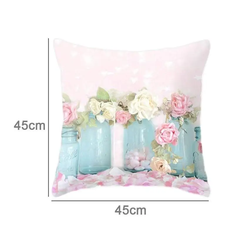 

Nordic Ins Flower Pillowcase Home Decoration Modern Simple car sofa 45*45 cm Accessories Home Pillowcase X8S6