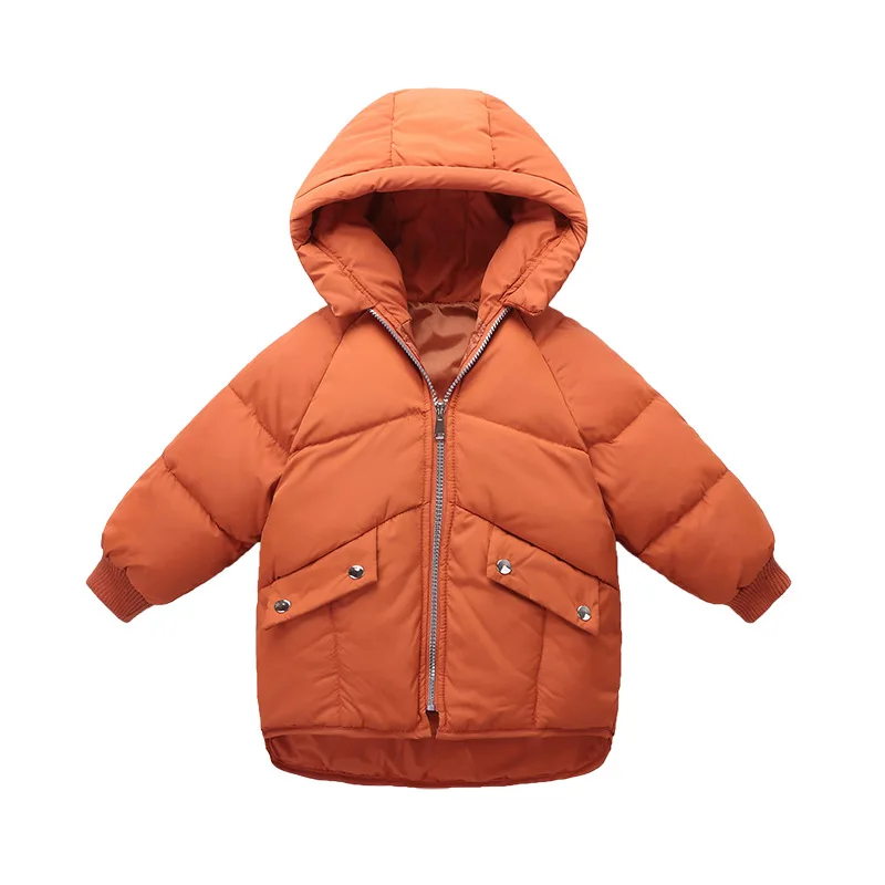 Детский пуховик 2019 г. Новая Корейская версия пуховая куртка с капюшоном для