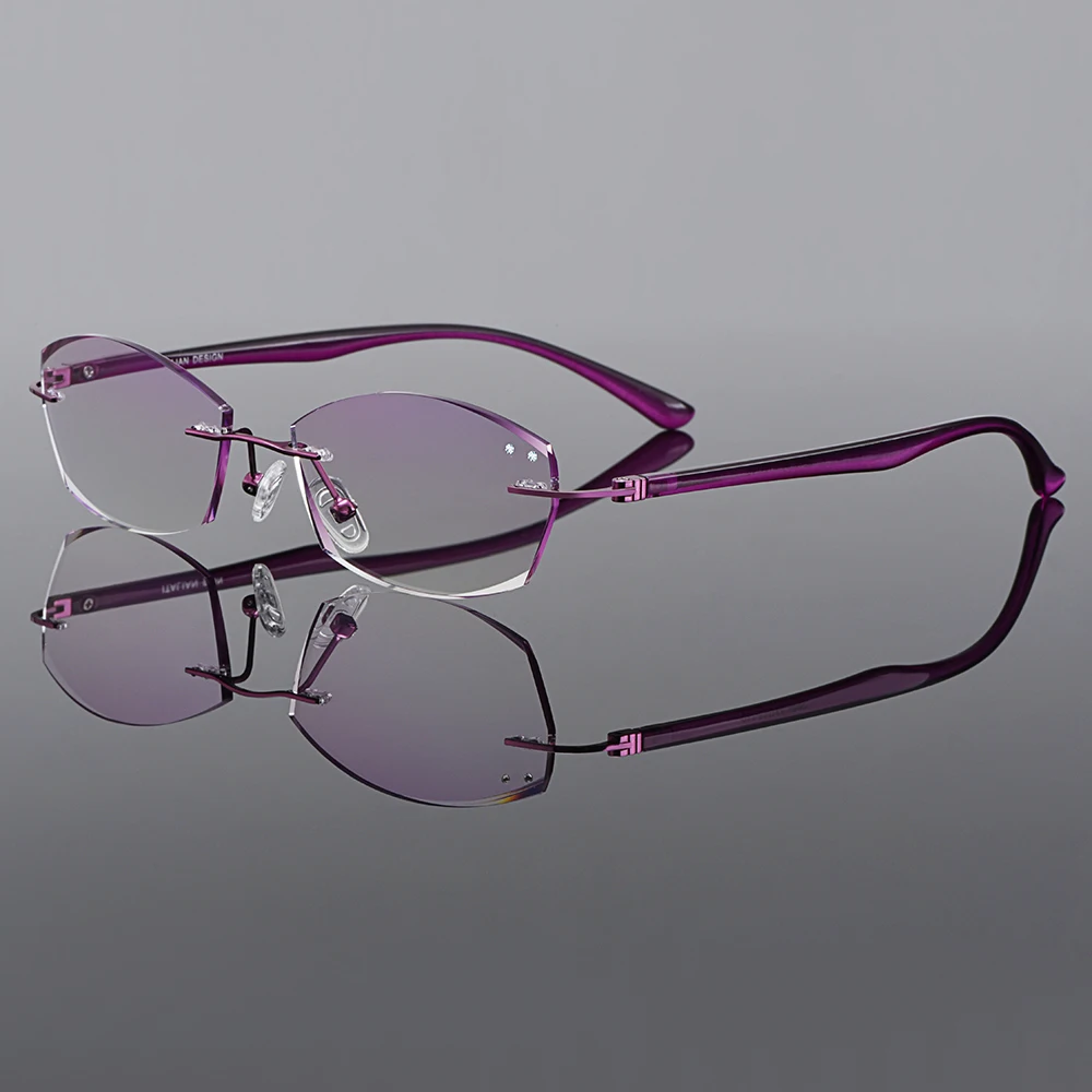 MASSENET ультра светильник титановый сплав для женщин без оправы алмазная обрезка