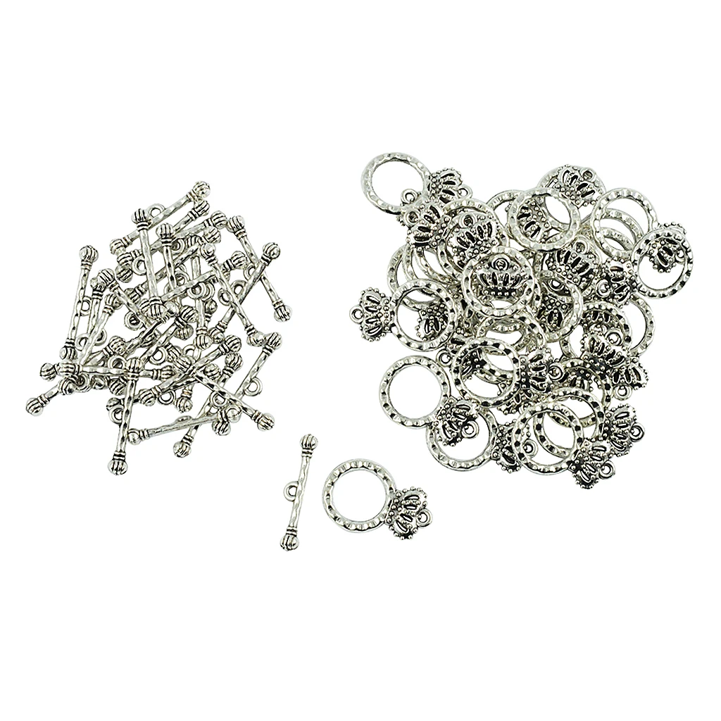 Застежка-корона для браслетов бусины-короны 30 комплектов | Украшения и