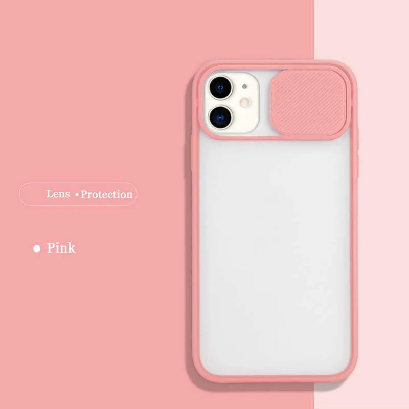 

Slide Lens Window Case For iphone 12 Pro Max Soft Case for iphone SE 2020 Phone Cover Back Cases For Apple Iphone 12 Mini