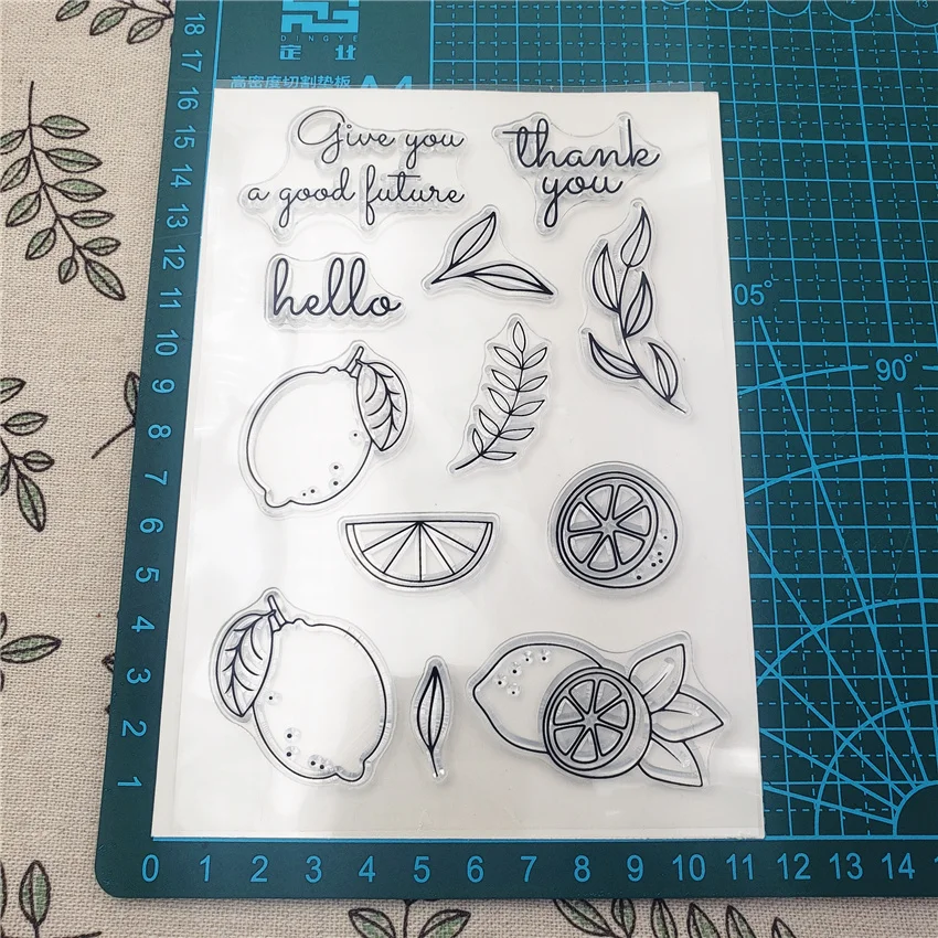 Hot selling lemon alphabet transparent clear stamp / silicone seal roller DIY scrapbook album card production | Дом и сад