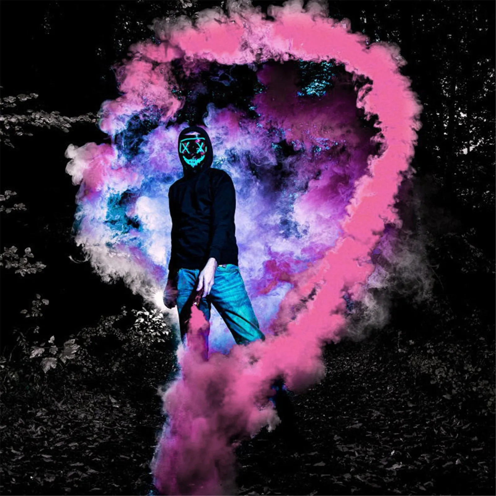 Красочные дымовые таблетки для сгорания эффект дымовой бомбочки портативный