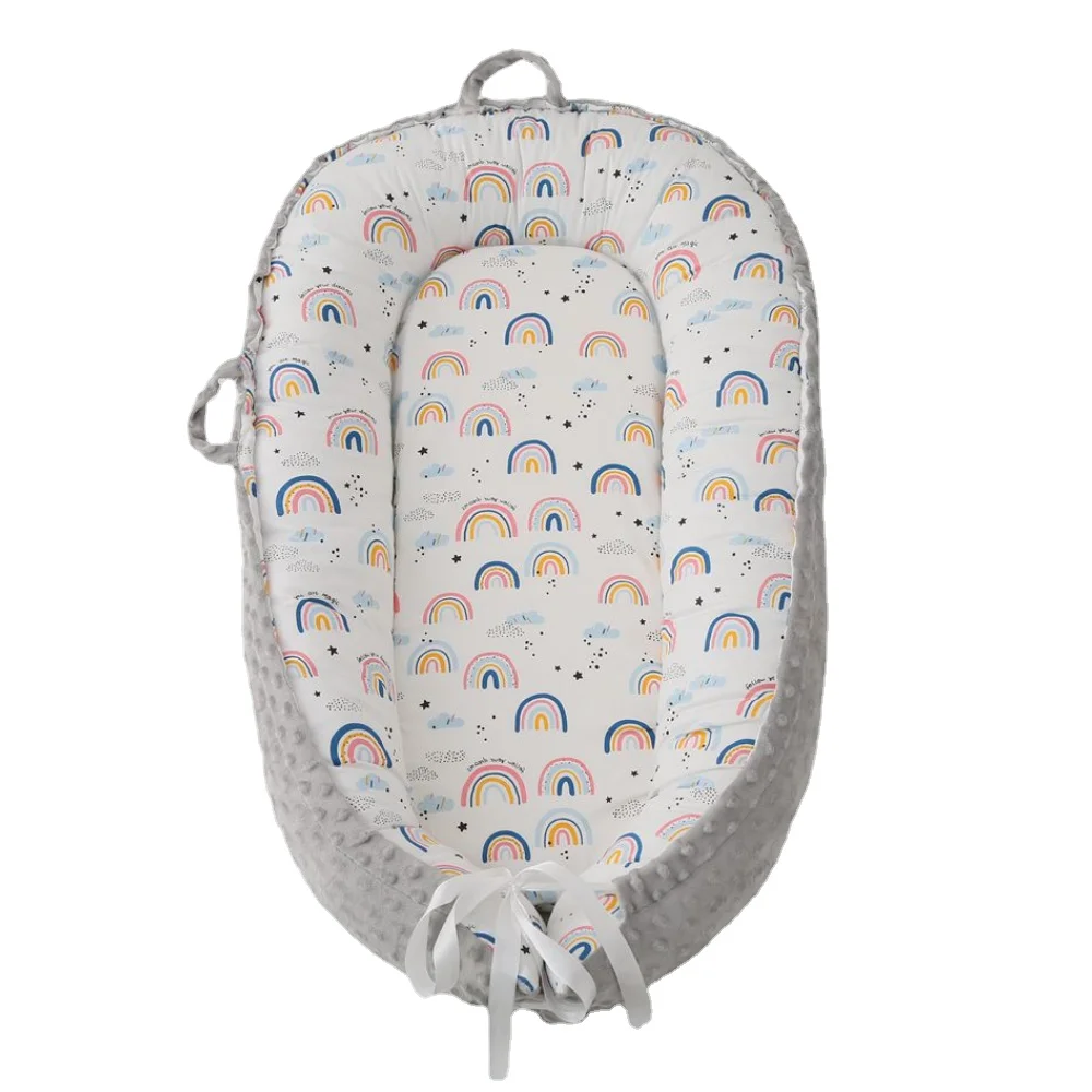 

Pure Cotton Uterine Bionic Bed Baby In Cot Newborn Sleeping Outdoors Travel Nest Portable Bassinet Kids Cribs Kit